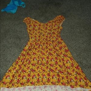 Yellow flower dress